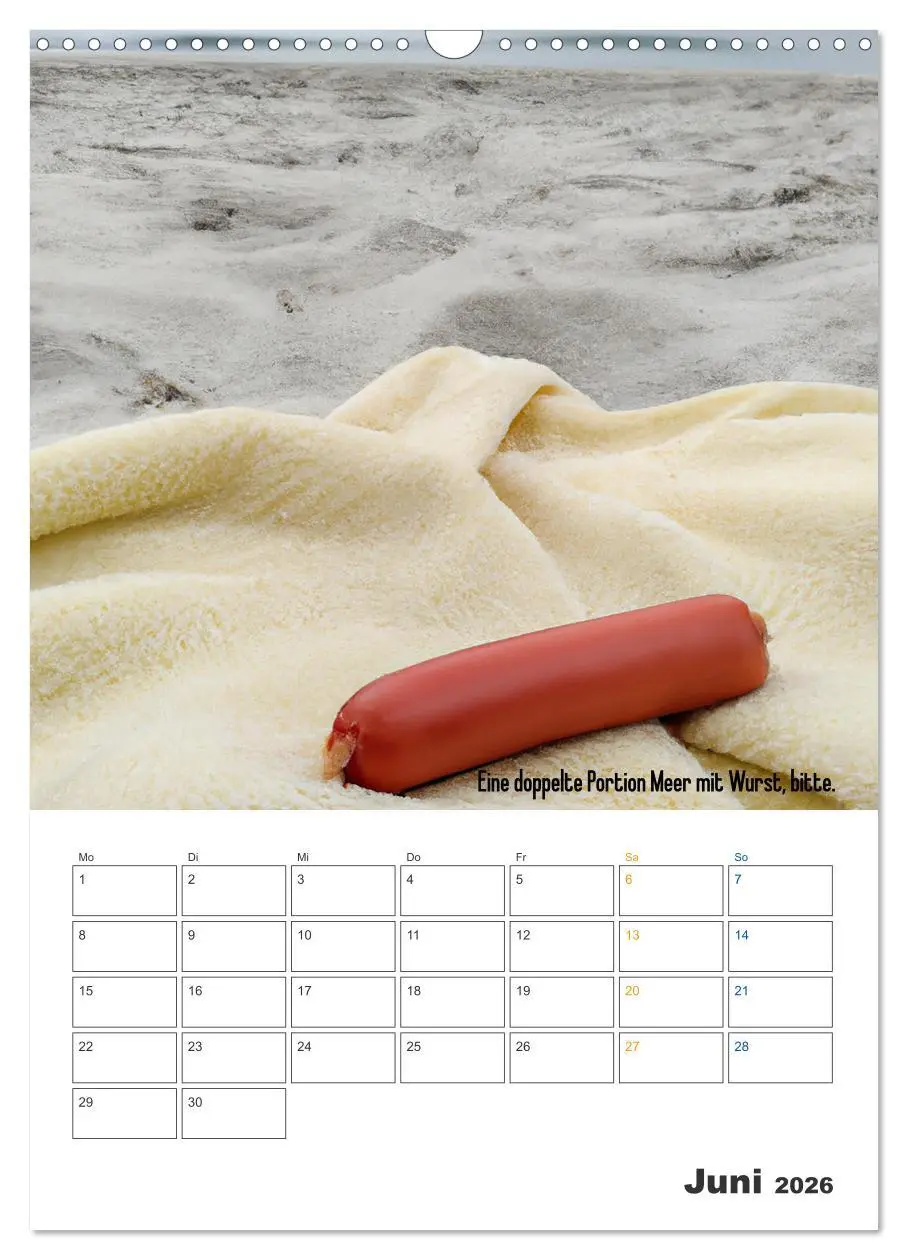 Bild: 9783516330502 | Ist mir Wurst Kalender (Wandkalender 2026 DIN A3 hoch), CALVENDO...