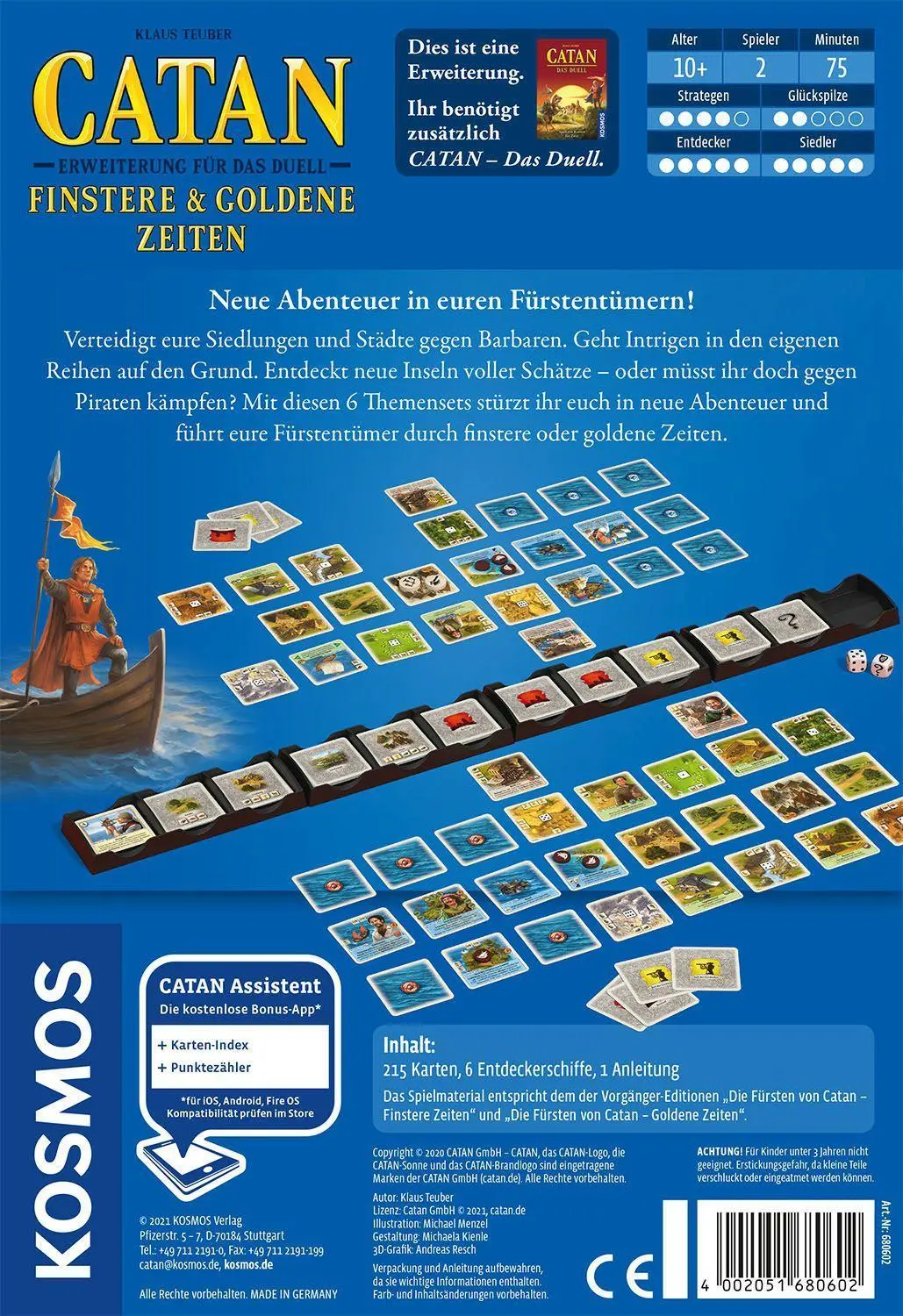 Bild: 4002051680602 | Catan - Das Duell - Erweiterung | Klaus Teuber | Spiel | Brettspiel