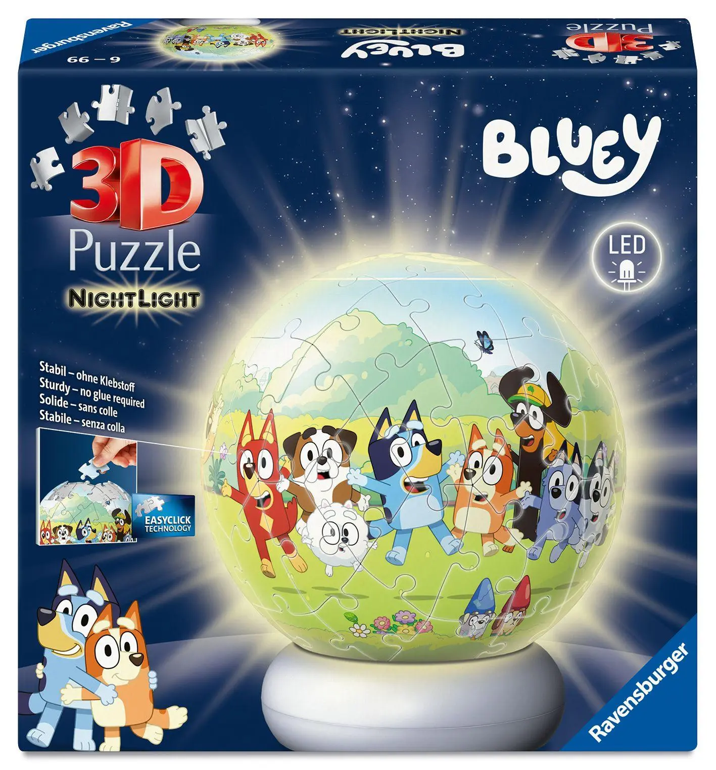 Cover: 4005555080602 | 3D Puzzle-Ball Nachtlicht Bluey | Spiel | 3D Puzzle Nachtlicht | 2026