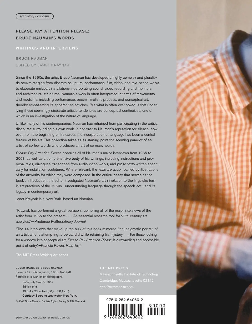 Rückseite: 9780262640602 | Please Pay Attention Please | Bruce Nauman | Taschenbuch | Englisch