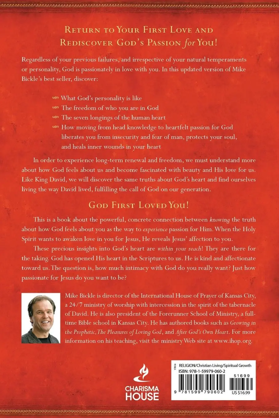 Rückseite: 9781599790602 | Passion for Jesus | Cultivating Extravagant Love for God | Mike Bickle