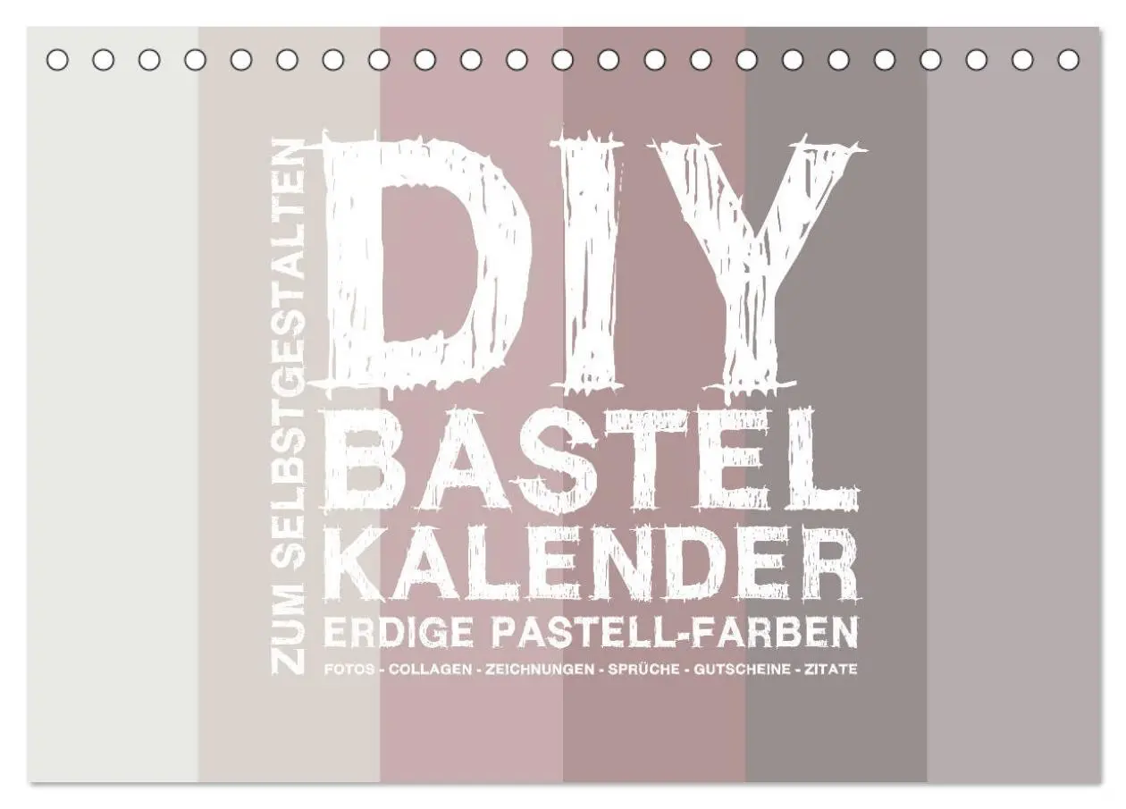 Cover: 9783435210602 | DIY Bastel-Kalender -Erdige Pastell Farben- Zum Selbstgestalten...