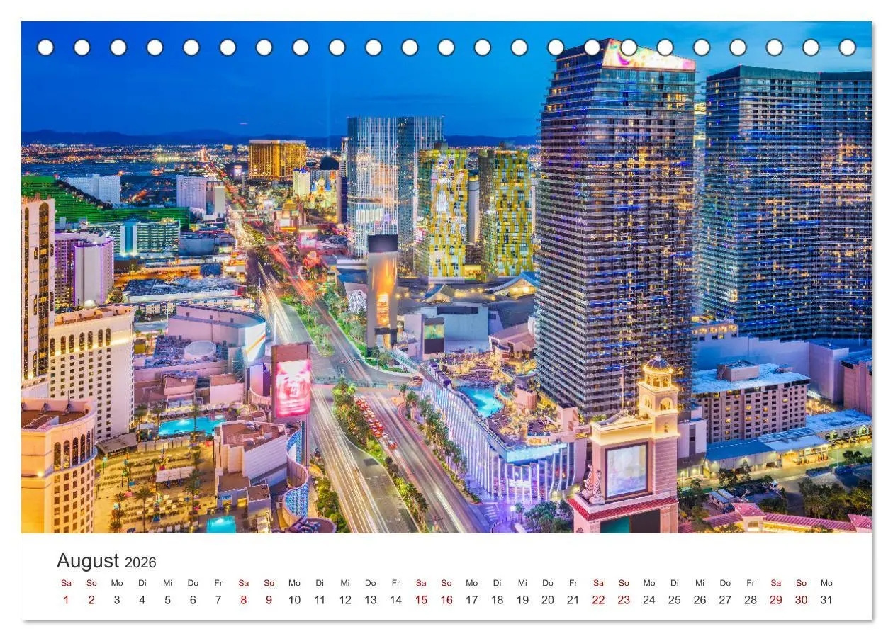 Bild: 9783457540602 | Las Vegas - Die Hauptstadt der Unterhaltung. (Tischkalender 2026...