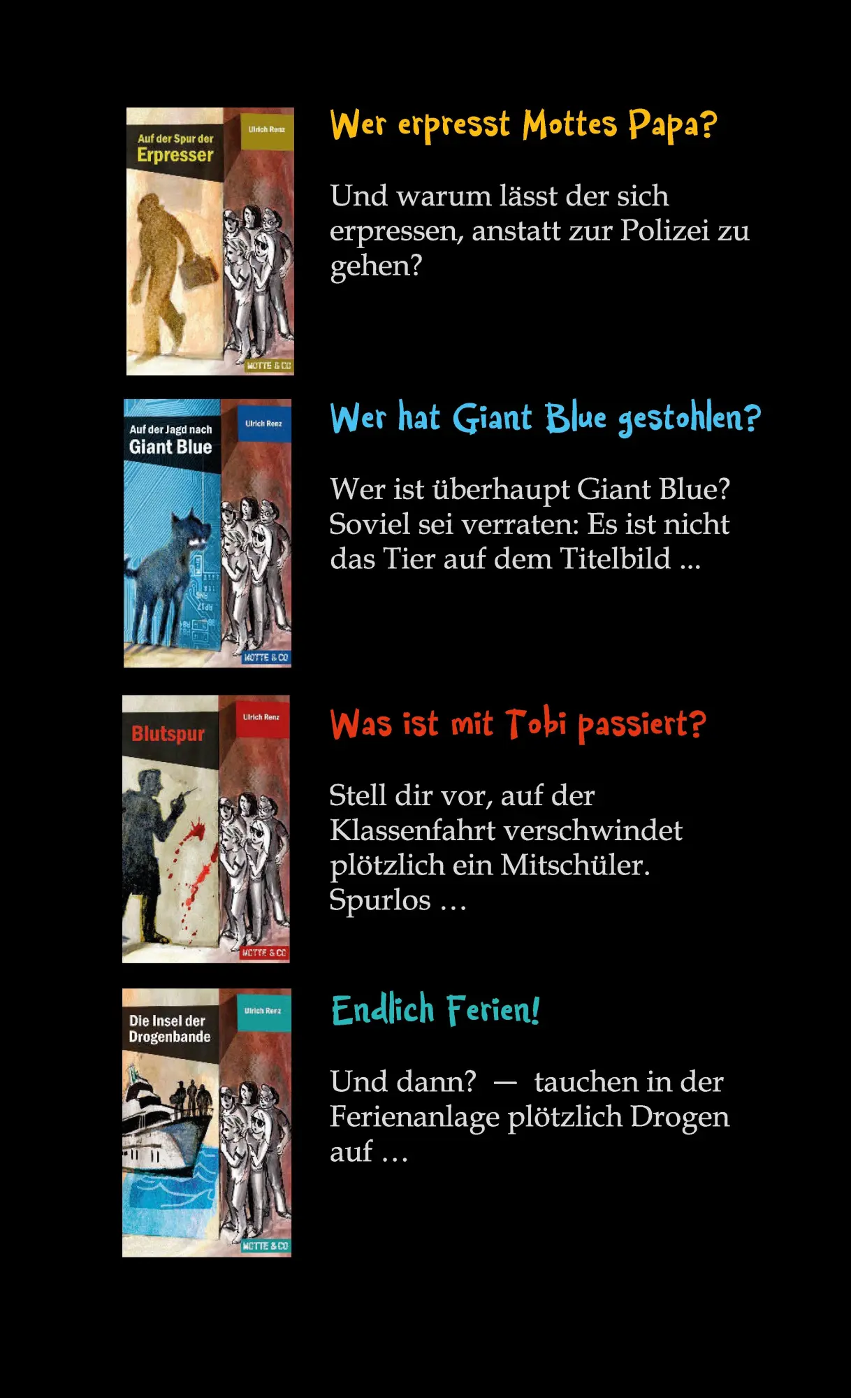 Rückseite: 9783945090602 | Motte &amp; Co. Alle Abenteuer in einem Band | Ulrich Renz | Taschenbuch
