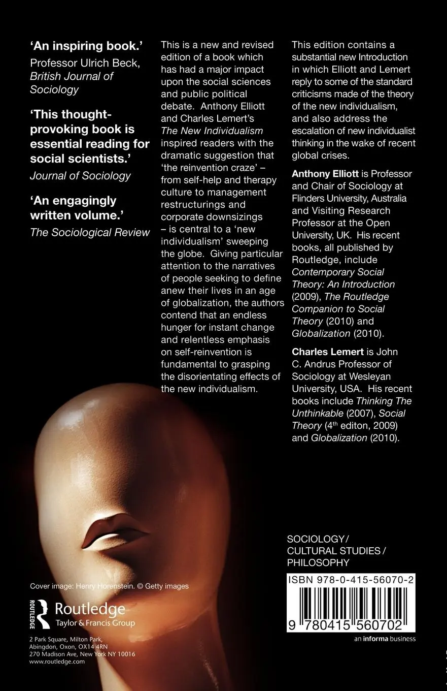 Rückseite: 9780415560702 | The New Individualism | Anthony Elliott (u. a.) | Taschenbuch | 2009