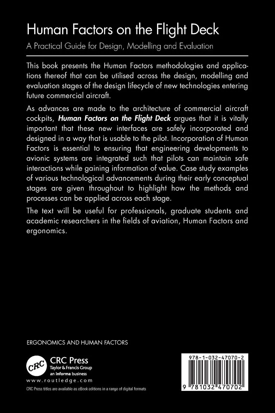 Rückseite: 9781032470702 | Human Factors on the Flight Deck | Katie J. Parnell (u. a.) | Buch