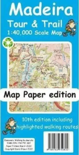Cover: 9781782750802 | Madeira Tour and Trail Map paper edition | David Brawn | (Land-)Karte