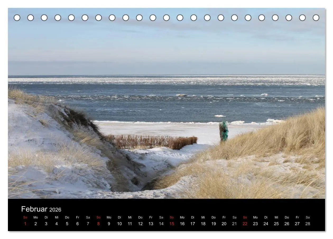 Bild: 9783516160802 | Sylt 2026 (Tischkalender 2026 DIN A5 quer), CALVENDO Monatskalender