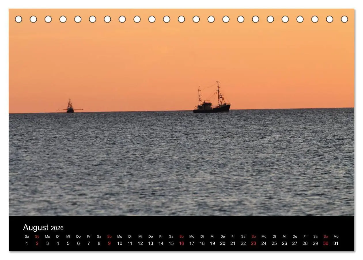 Bild: 9783516160802 | Sylt 2026 (Tischkalender 2026 DIN A5 quer), CALVENDO Monatskalender