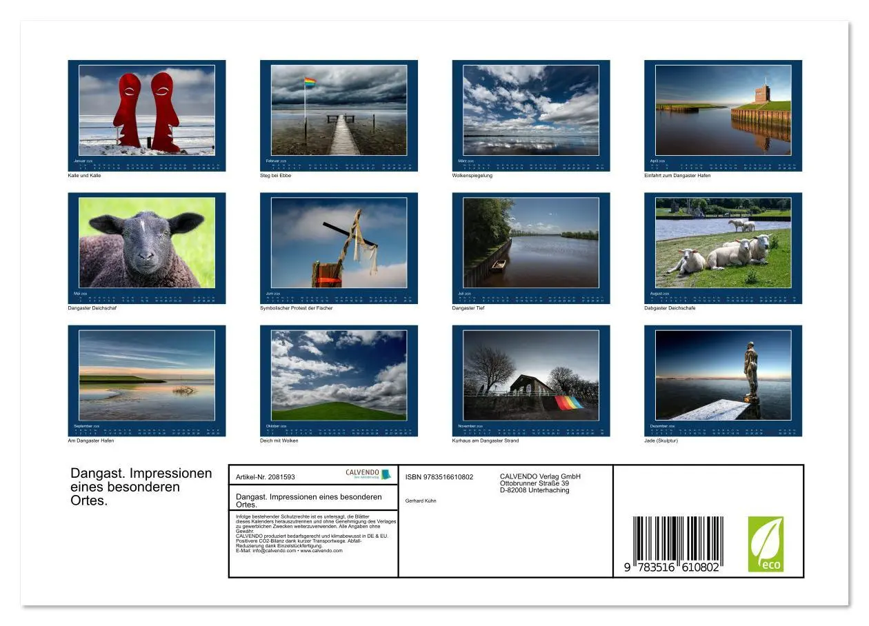 Bild: 9783516610802 | Dangast. Impressionen eines besonderen Ortes. (Wandkalender 2026...
