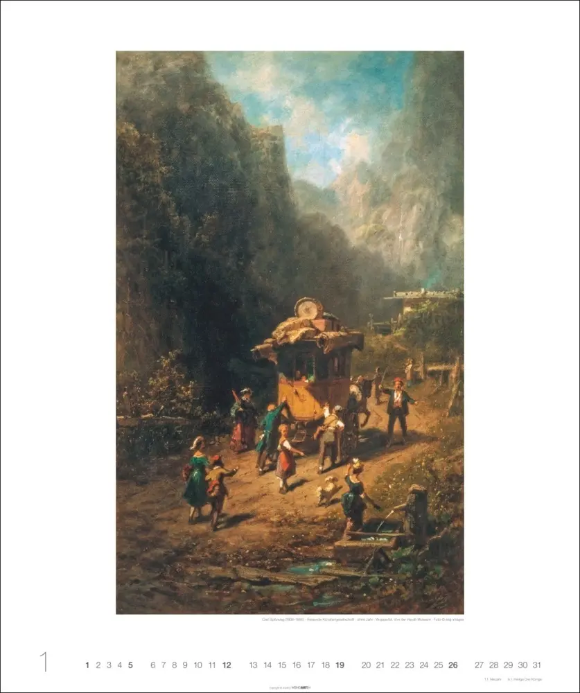 Bild: 9783839900802 | Carl Spitzweg Edition Kalender 2025 | Carl Spitzweg | Kalender | 2025