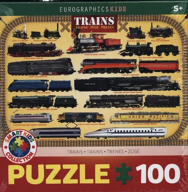Cover: 628136610902 | Züge (Puzzle) | Spiel | In Spielebox | 6100-0090 | 2022 | Eurographics