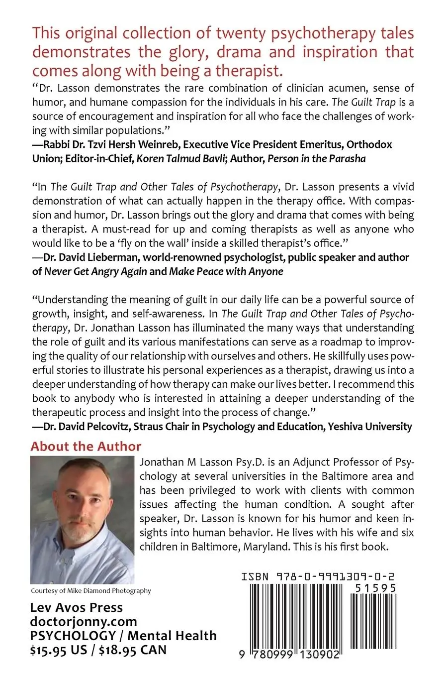 Rückseite: 9780999130902 | The Guilt Trap and Other Tales of Psychotherapy | Jonathan Lasson