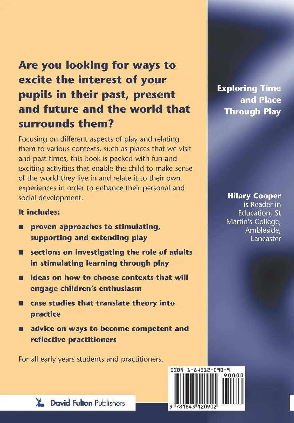 Rückseite: 9781843120902 | Exploring Time and Place Through Play | Foundation Stage - Key Stage 1