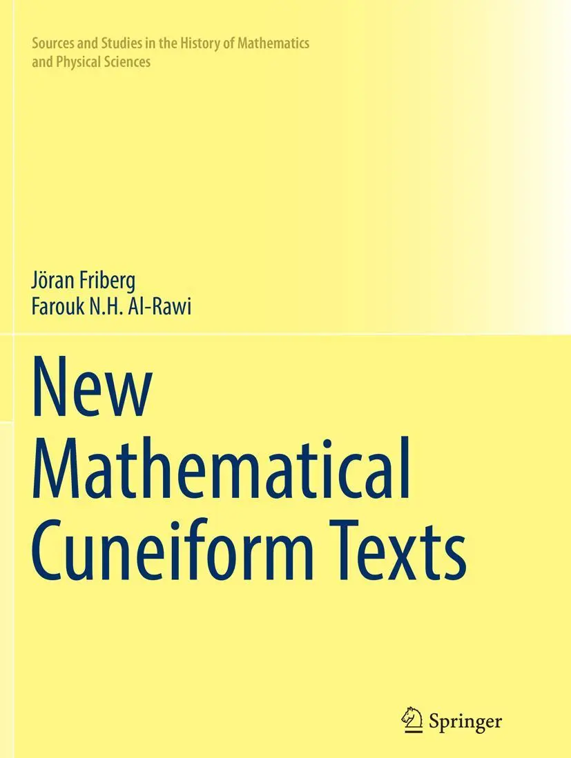 Cover: 9783319830902 | New Mathematical Cuneiform Texts | Jöran Friberg (u. a.) | Taschenbuch