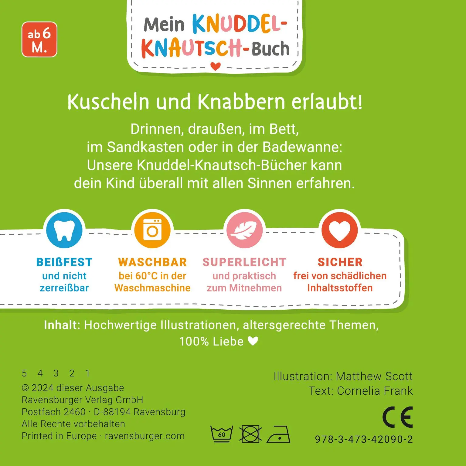 Rückseite: 9783473420902 | Mein Knuddel-Knautsch-Buch - Im Wald | Cornelia Frank | Buch | 10 S.
