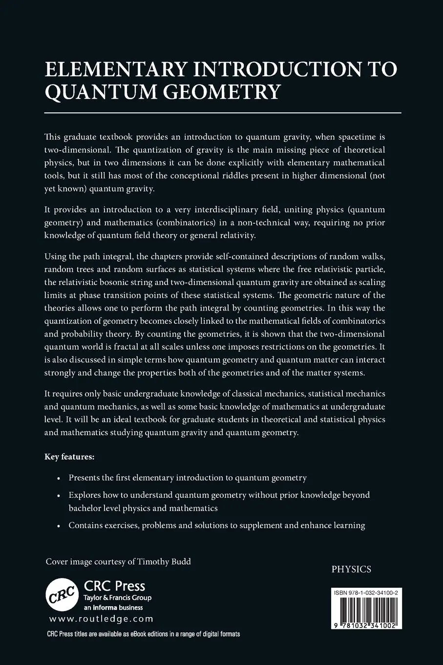 Rückseite: 9781032341002 | Elementary Introduction to Quantum Geometry | Jan Ambjorn | Buch