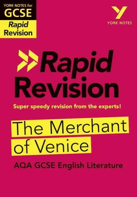 Cover: 9781292271002 | York Notes for AQA GCSE (9-1) Rapid Revision: The Merchant of Venice