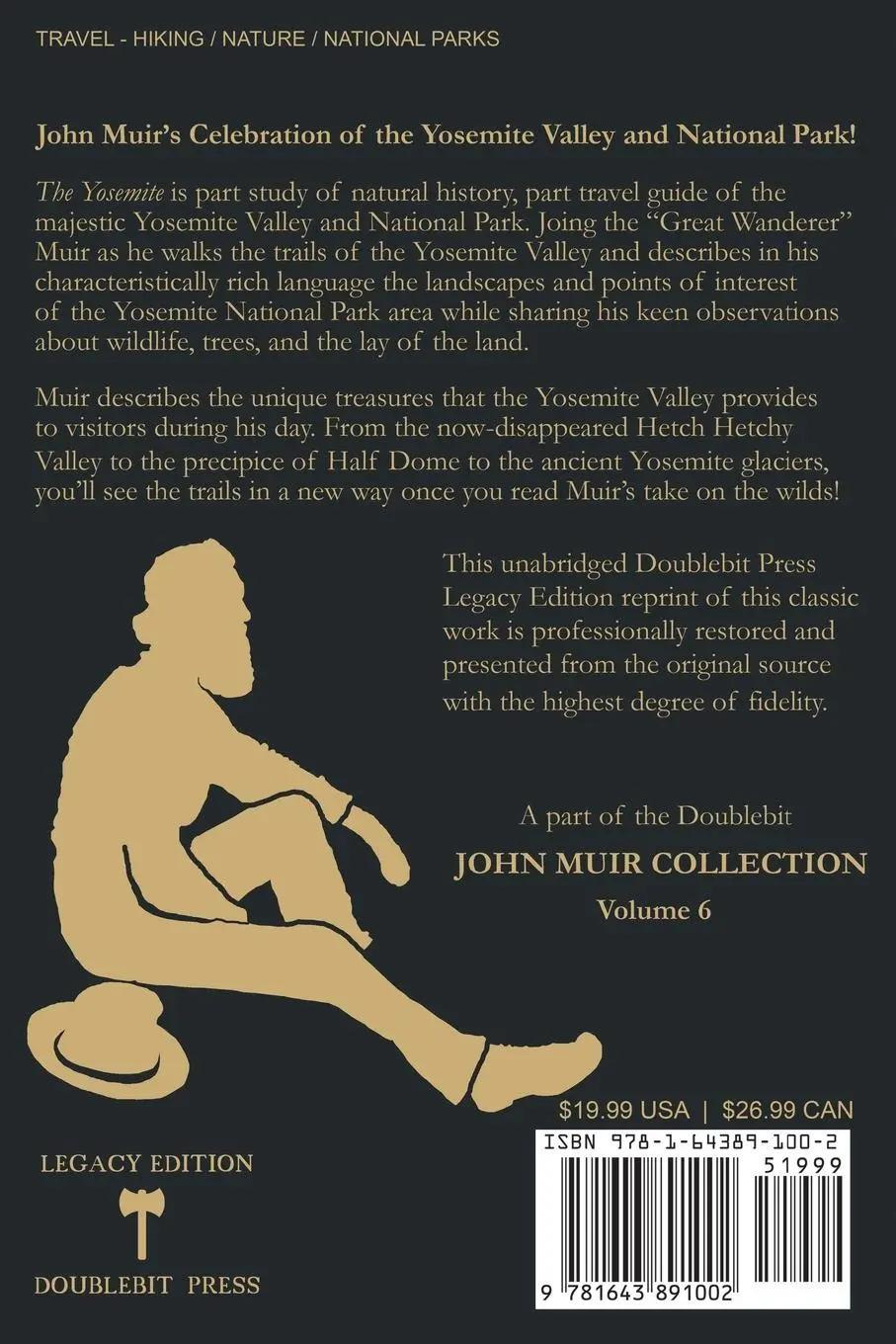 Rückseite: 9781643891002 | The Yosemite - Legacy Edition | John Muir | Taschenbuch | Englisch