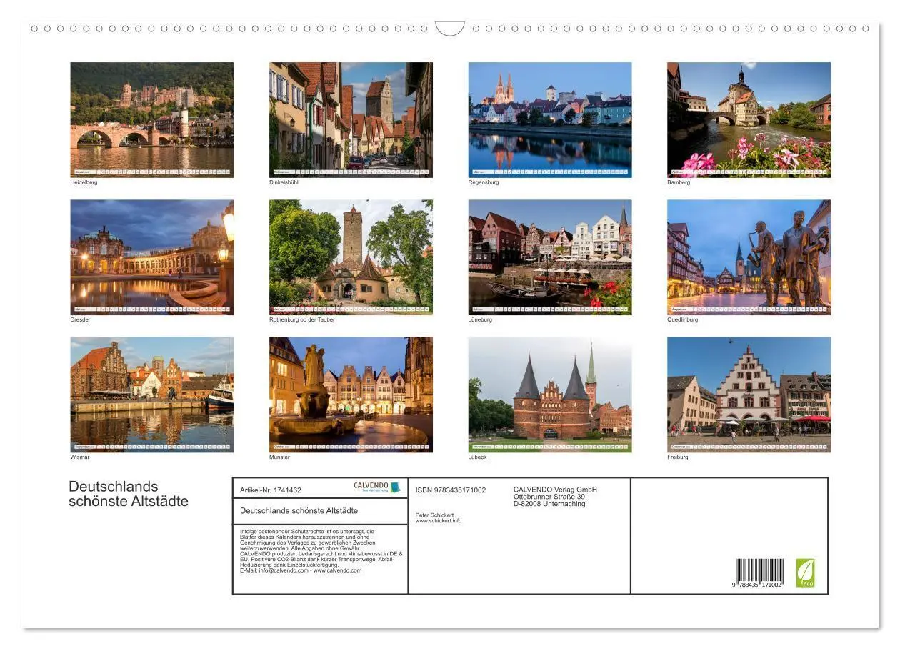 Bild: 9783435171002 | Deutschlands schönste Altstädte (Wandkalender 2025 DIN A2 quer),...