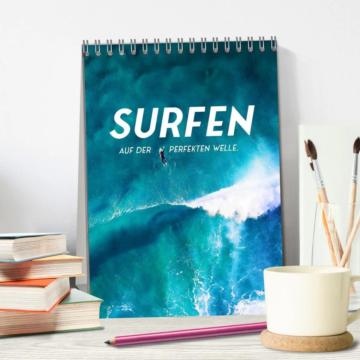 Bild: 9783516351002 | Surfen - Auf der perfekten Welle. (Tischkalender 2026 DIN A5 hoch),...