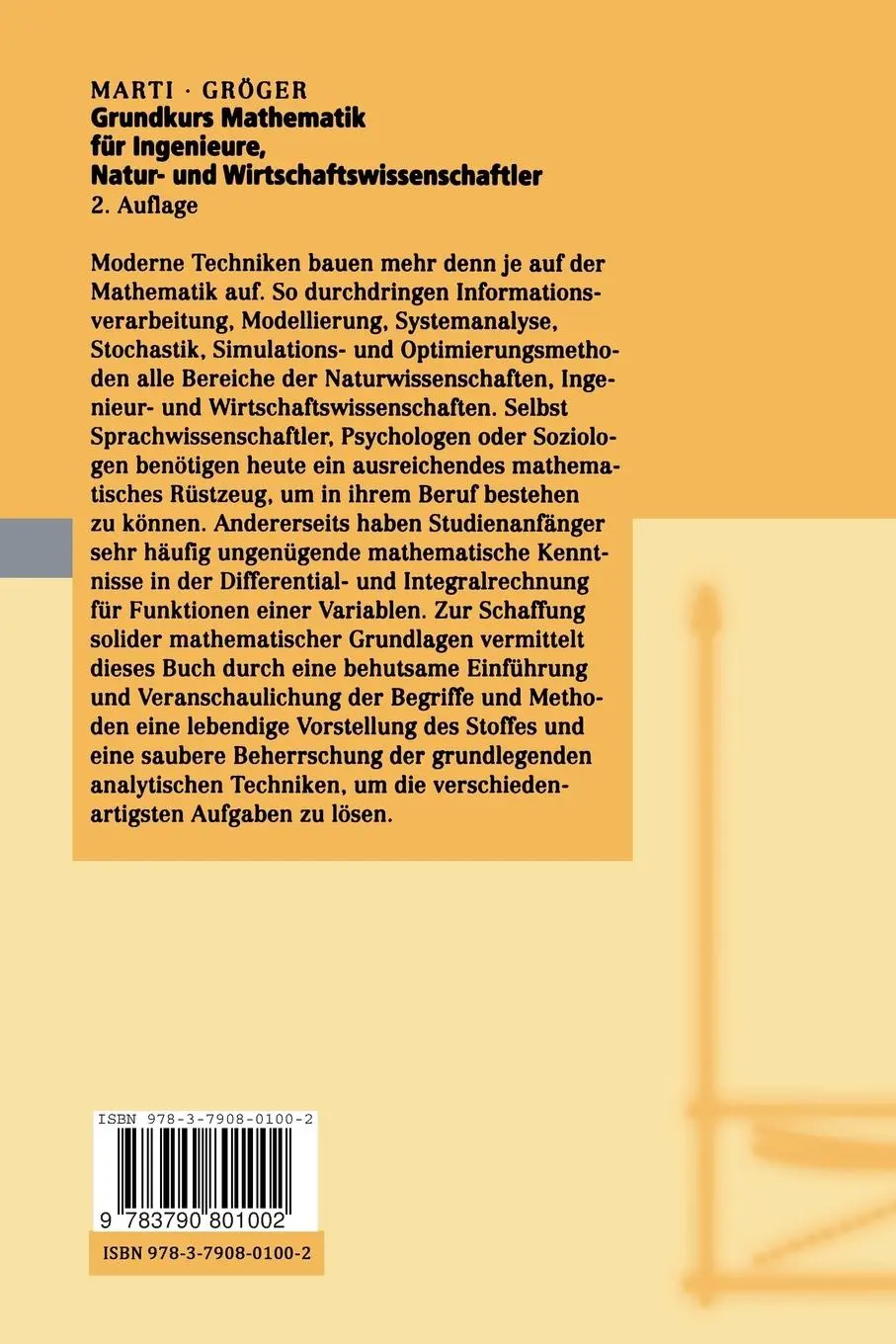 Rückseite: 9783790801002 | Grundkurs Mathematik für Ingenieure, Natur- und...
