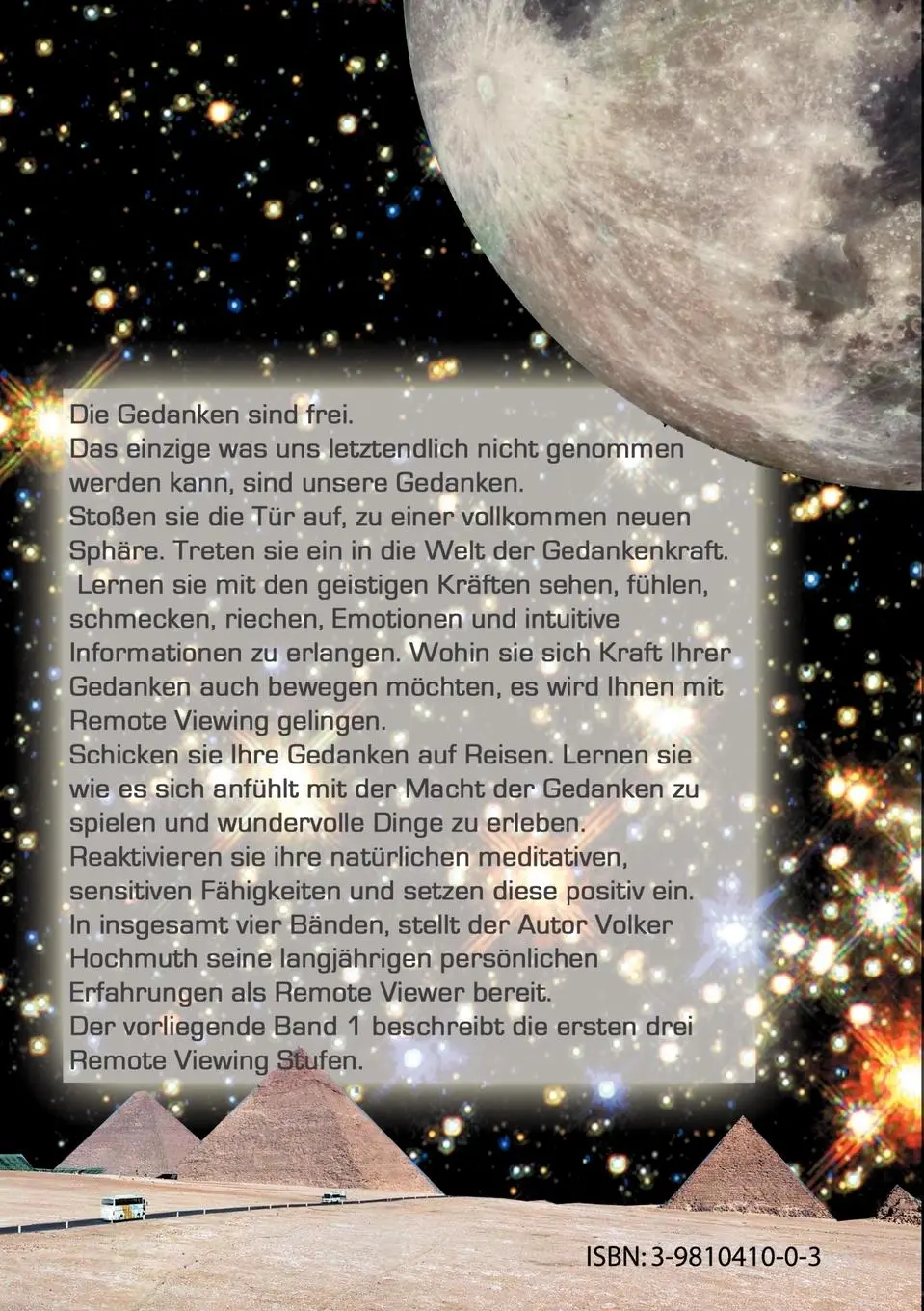 Rückseite: 9783981041002 | Remote Viewing für Einsteiger. Grundlagen und theoretische...