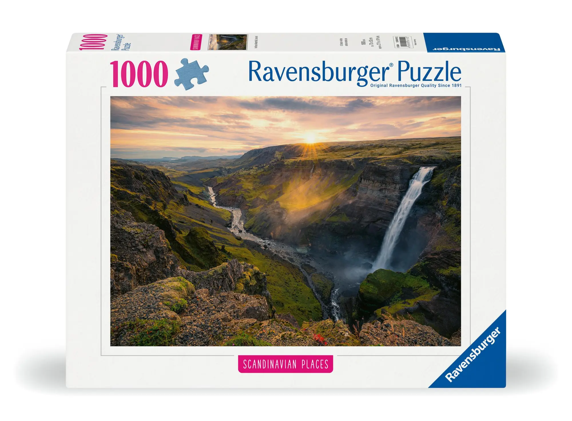 Cover: 4005555001102 | Erwachsenenpuzzle 1000 Teile - Haifoss auf Island | Spiel | 12000110