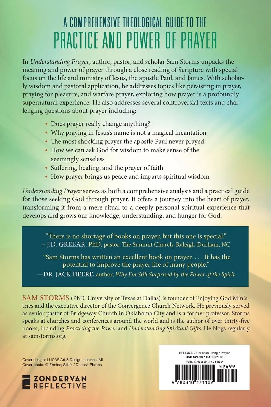 Rückseite: 9780310171102 | Understanding Prayer | Sam Storms | Taschenbuch | Englisch | 2025