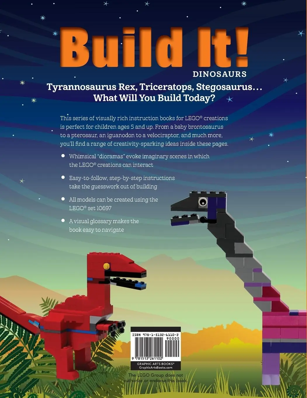 Rückseite: 9781513261102 | Build It! Dinosaurs | Jennifer Kemmeter | Taschenbuch | Englisch