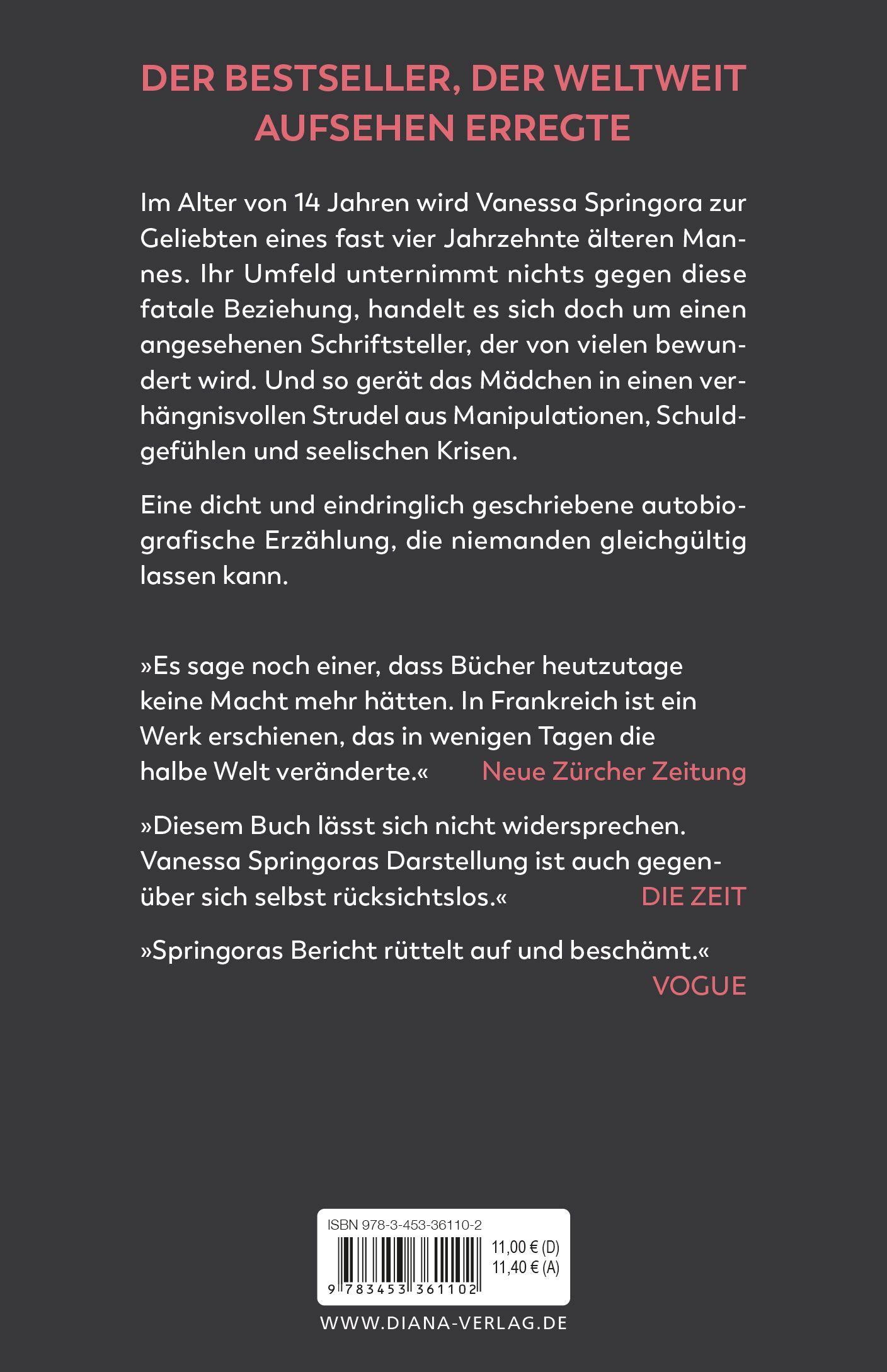 Bild: 9783453361102 | Die Einwilligung | Vanessa Springora | Taschenbuch | 176 S. | Deutsch