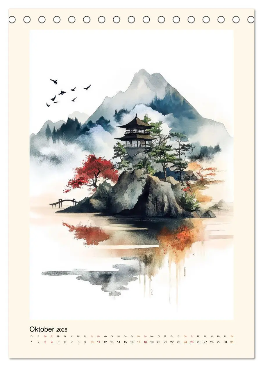 Bild: 9783457251102 | Japan - Momente der Stille (Tischkalender 2026 DIN A5 hoch),...