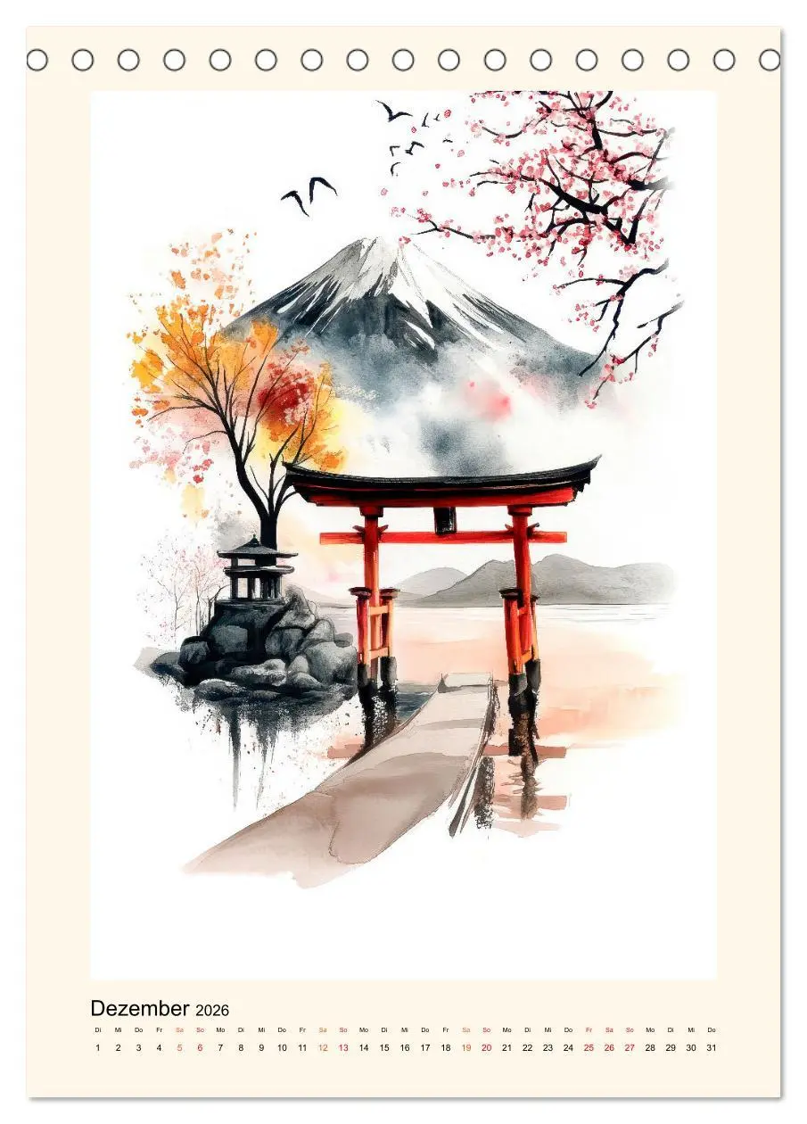 Bild: 9783457251102 | Japan - Momente der Stille (Tischkalender 2026 DIN A5 hoch),...