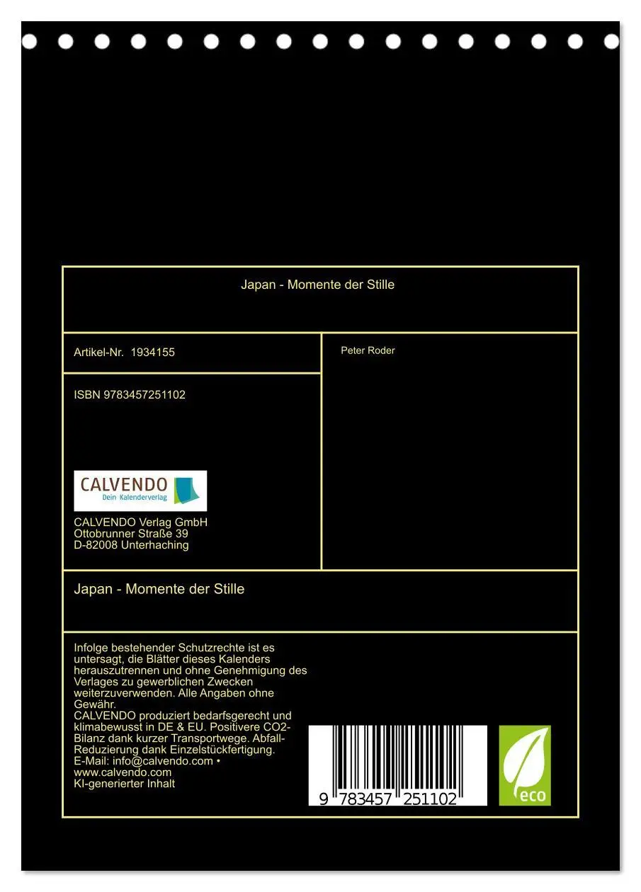 Bild: 9783457251102 | Japan - Momente der Stille (Tischkalender 2026 DIN A5 hoch),...