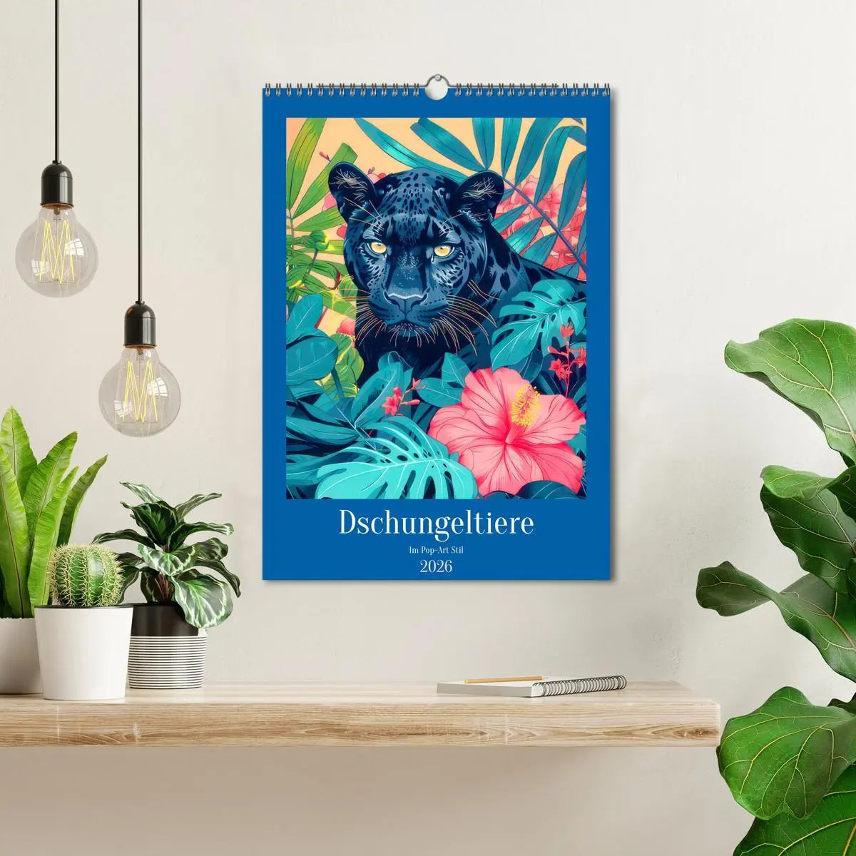 Bild: 9783516271102 | Dschungeltiere im Pop-Art Stil (Wandkalender 2026 DIN A3 hoch),...