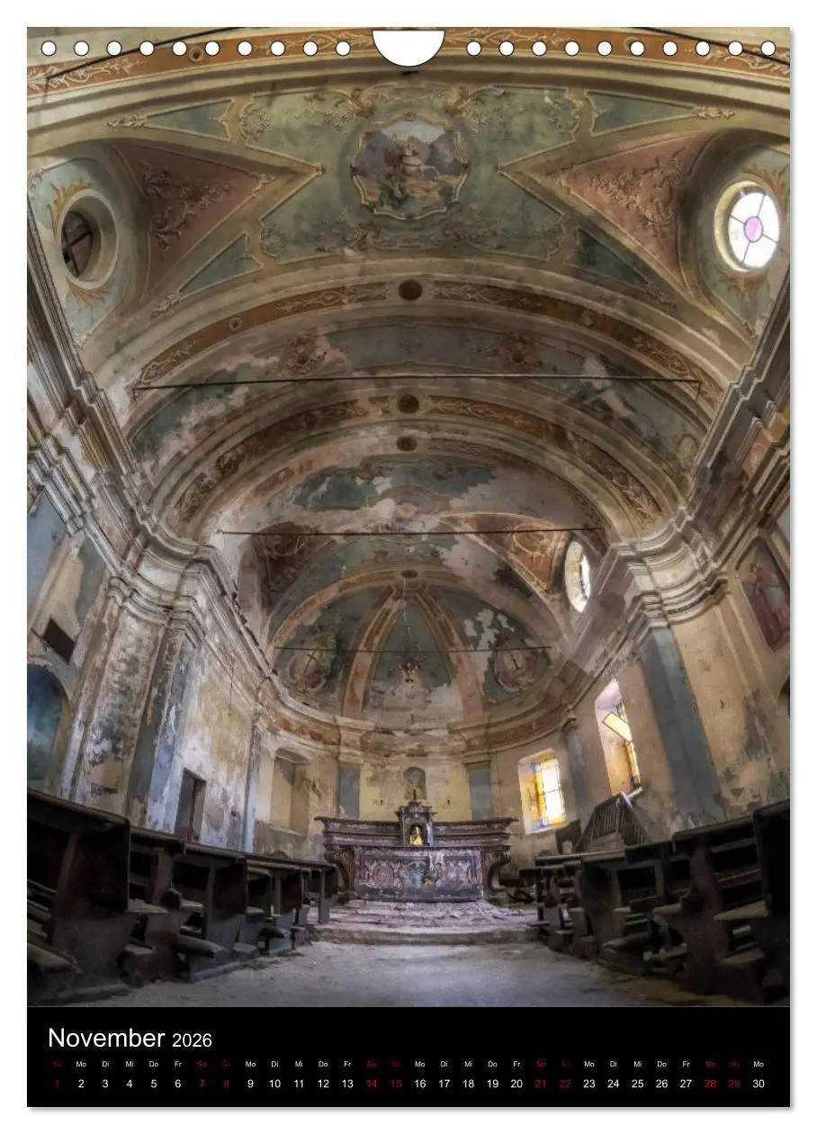 Bild: 9783516411102 | Lost Places - Verlassene Kirchen (Wandkalender 2026 DIN A4 hoch),...