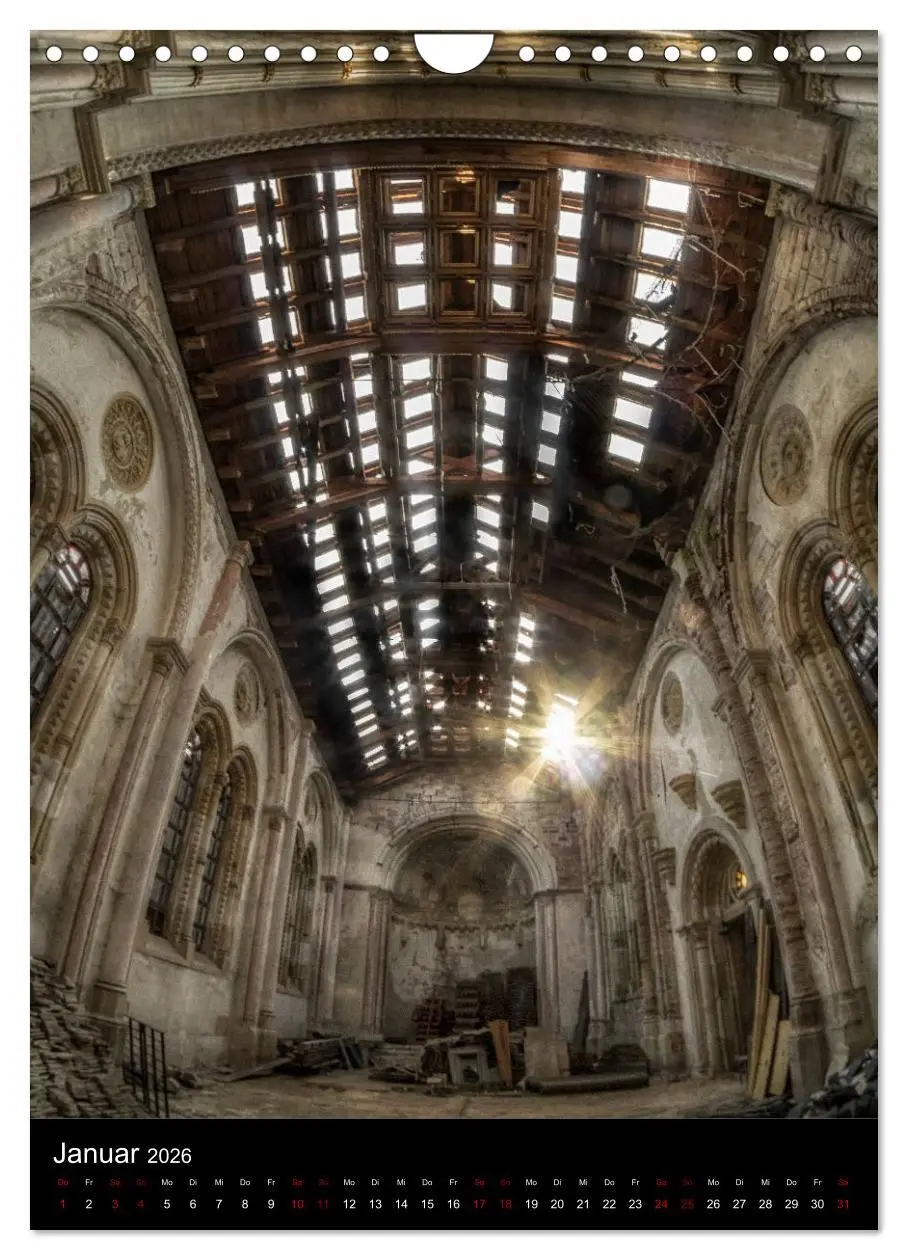 Bild: 9783516411102 | Lost Places - Verlassene Kirchen (Wandkalender 2026 DIN A4 hoch),...