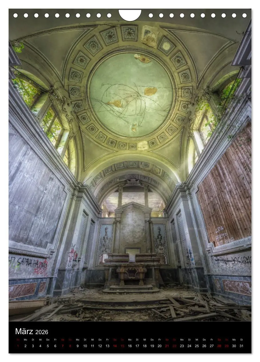 Bild: 9783516411102 | Lost Places - Verlassene Kirchen (Wandkalender 2026 DIN A4 hoch),...