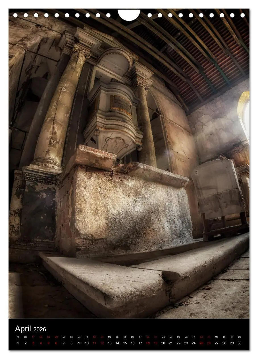 Bild: 9783516411102 | Lost Places - Verlassene Kirchen (Wandkalender 2026 DIN A4 hoch),...
