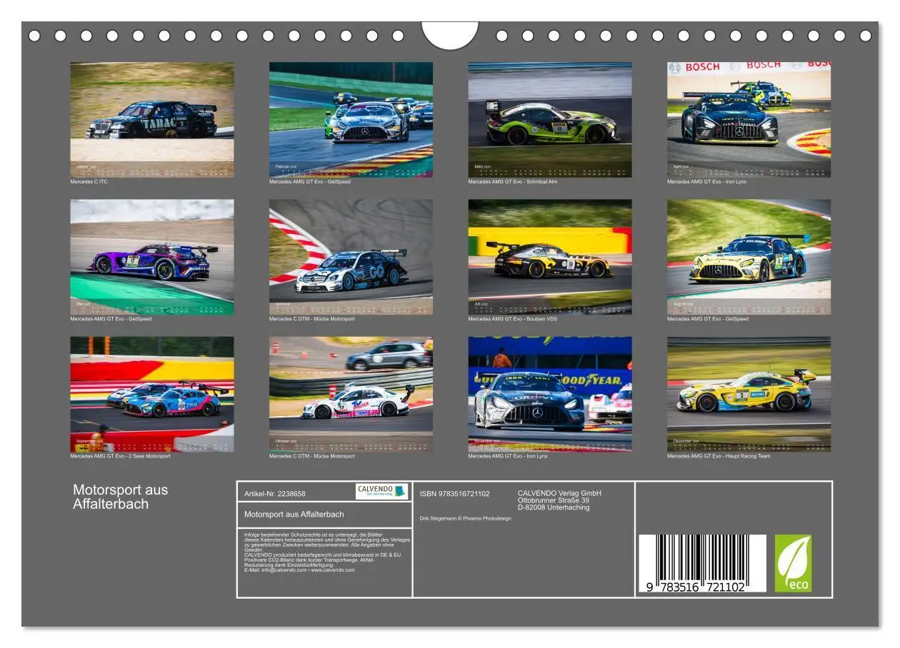 Bild: 9783516721102 | Motorsport aus Affalterbach (Wandkalender 2026 DIN A4 quer),...