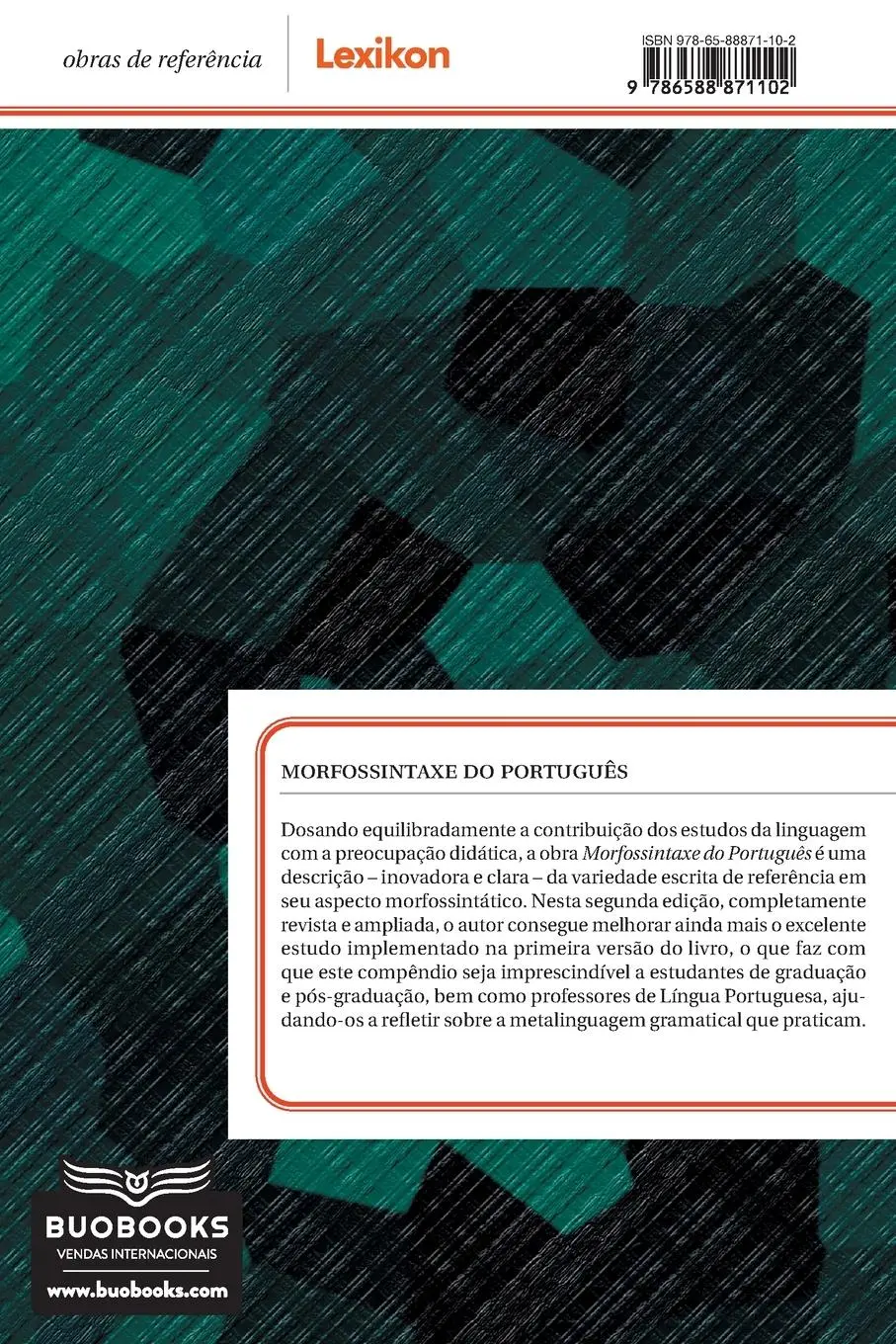 Rückseite: 9786588871102 | Morfossintaxe do português | Fernando Vieira Peixoto Filho | Buch