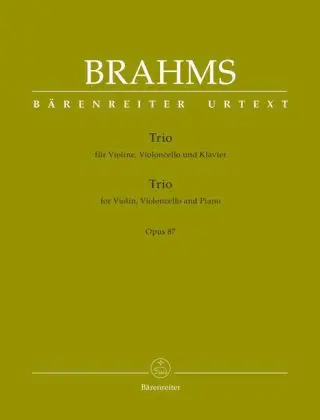 Cover: 9790006541102 | Trio für Violine, Violoncello und Klavier op. 87, Partitur und Stimmen