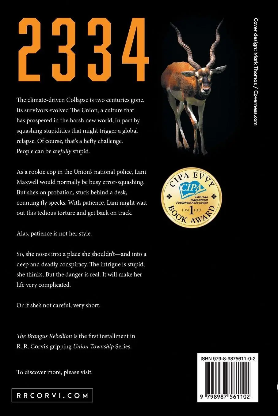Rückseite: 9798987561102 | The Brangus Rebellion | R. R. Corvi | Taschenbuch | Union Township