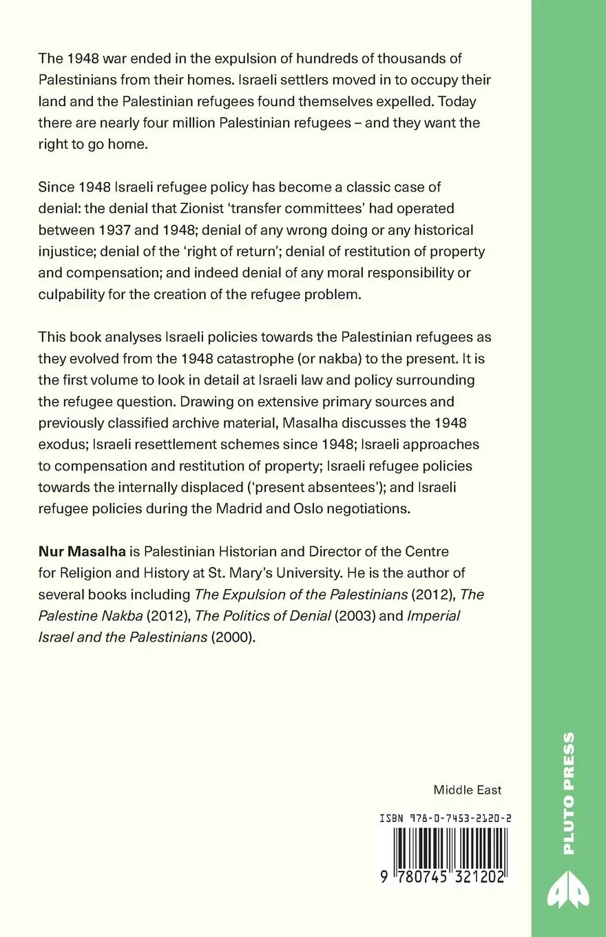 Rückseite: 9780745321202 | The Politics of Denial | Israel and the Palestinian Refugee Problem