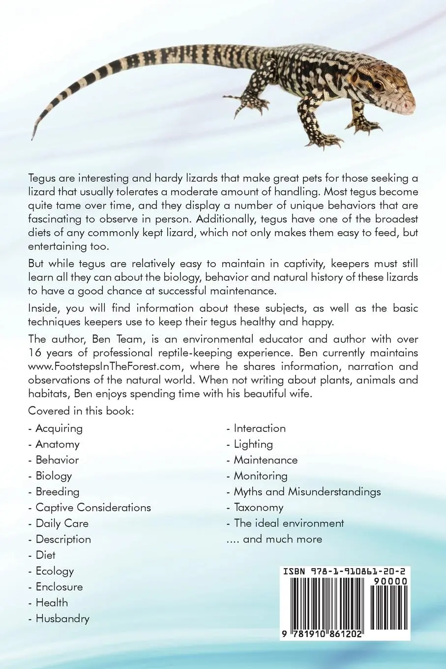 Rückseite: 9781910861202 | Tegus. Tegus as Pets. Tegus care, behavior, diet, interacting,...