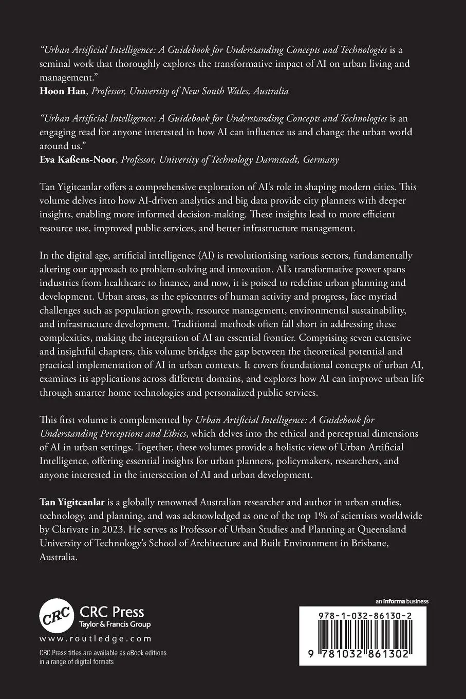 Rückseite: 9781032861302 | Urban Artificial Intelligence | Tan Yigitcanlar | Taschenbuch | 2024