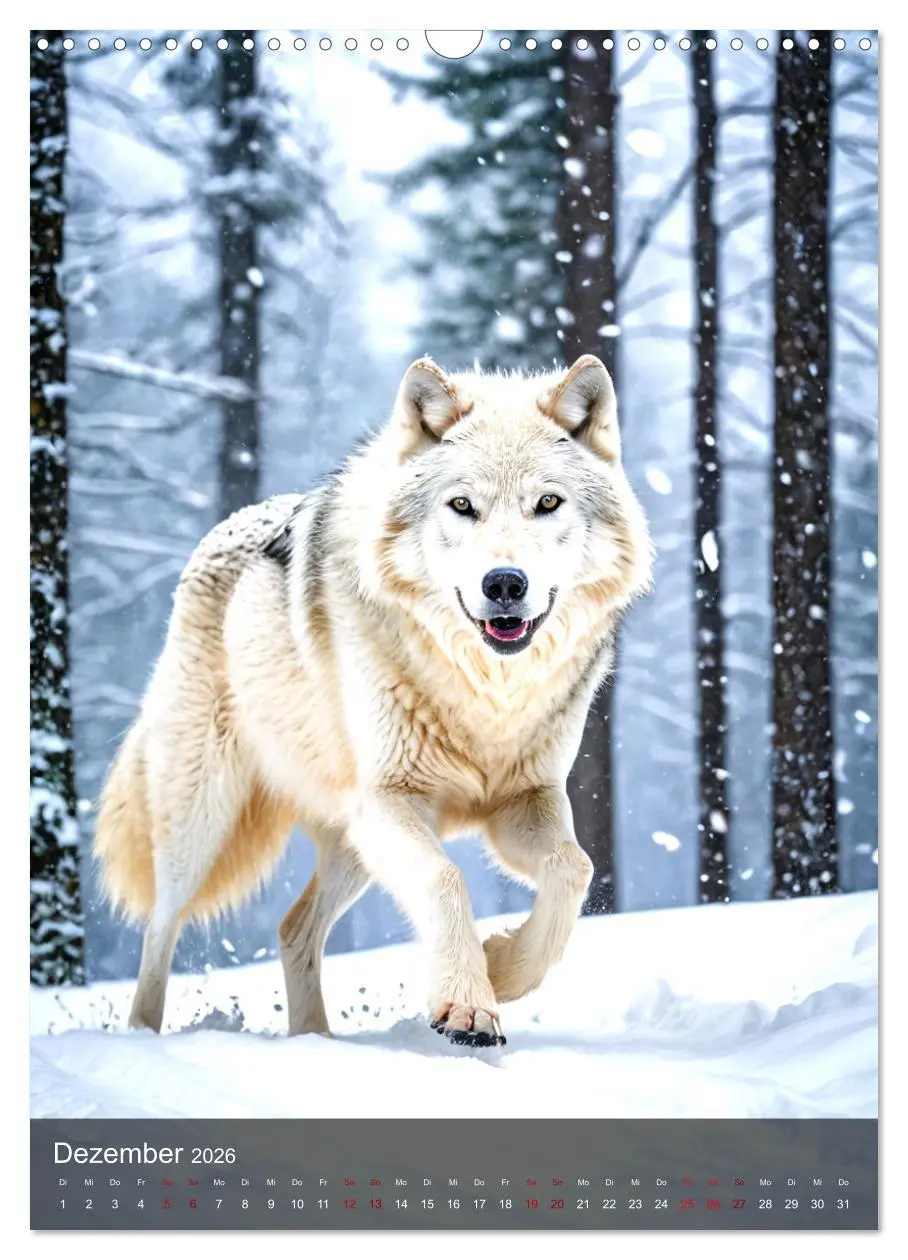 Bild: 9783457301302 | Der Wolf - Sehnsucht Freiheit Kraft (Wandkalender 2026 DIN A3...