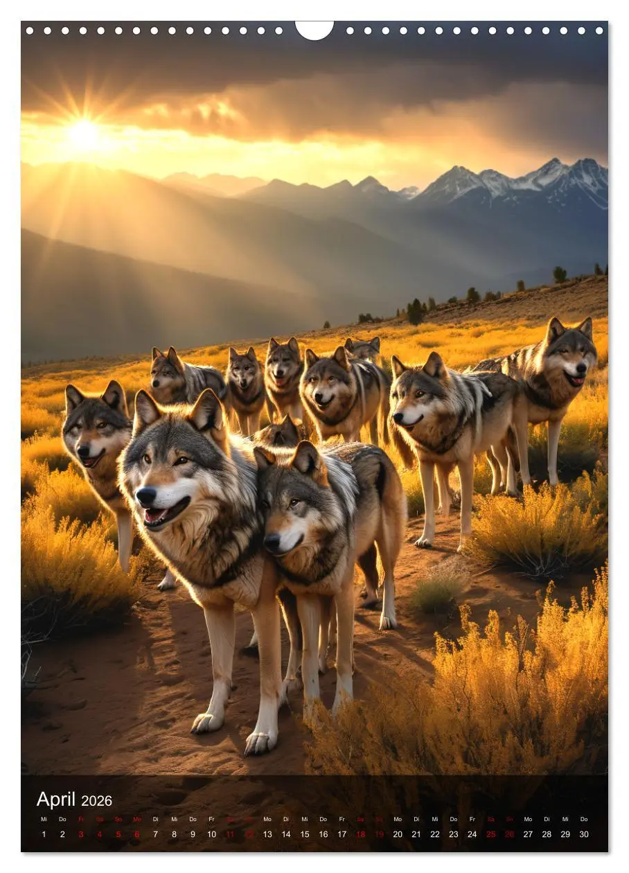Bild: 9783457301302 | Der Wolf - Sehnsucht Freiheit Kraft (Wandkalender 2026 DIN A3...