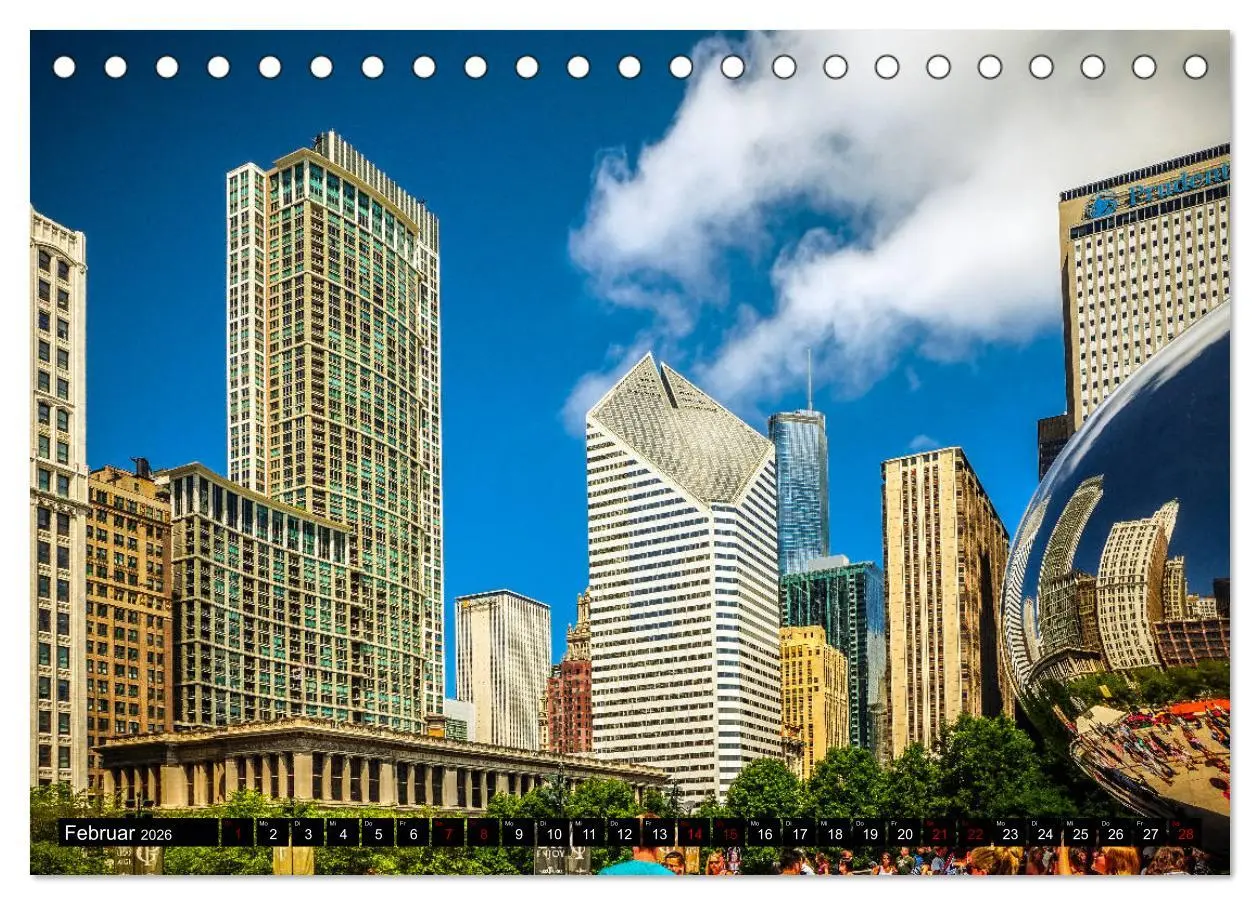 Bild: 9783457851302 | Chicago Impressionen (Tischkalender 2026 DIN A5 quer), CALVENDO...