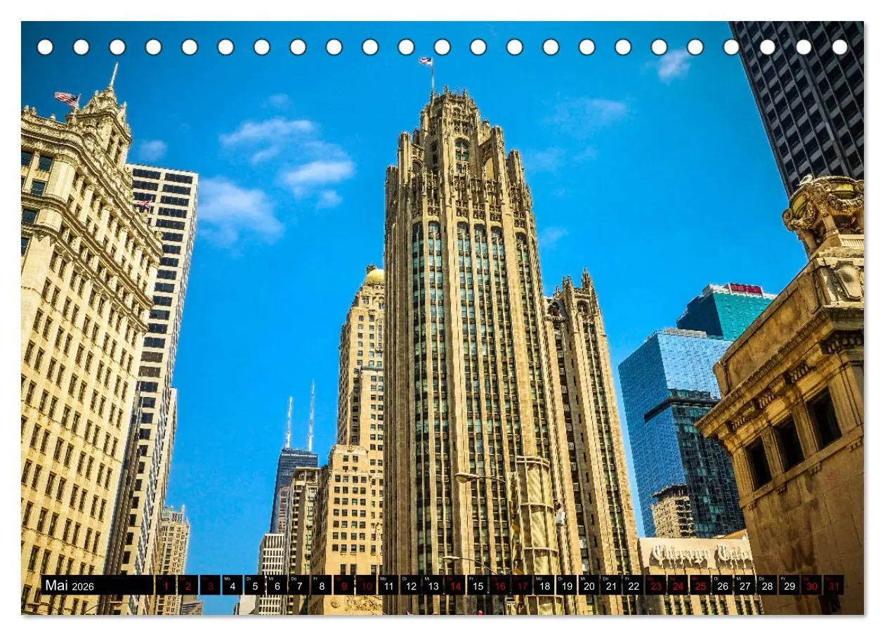 Bild: 9783457851302 | Chicago Impressionen (Tischkalender 2026 DIN A5 quer), CALVENDO...